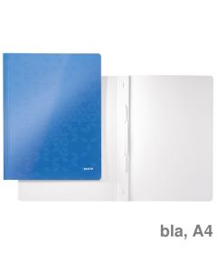 Leitz Sichthefter A4 "WOW" blau-metallic