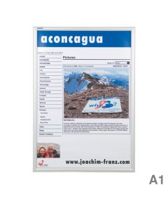 Franken Klapprahmen A1 "Outdoor" 25 mm silber