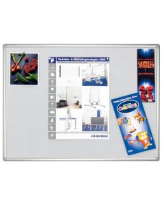 Franken Pinnwand "Pro" grau 90 x 120 cm