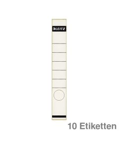 Leitz Ordner-Rückenschilder weiß 39 x 285 mm 10Et.