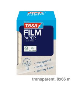 Tesa Klebeband "Paper" transparent 19 mm x 66 m